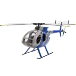FLISHRC FL500 V2 500 Class/Size Scale RC Helicopter - MD500E G-jive (Blue) RTF