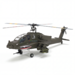 FLISHRC FL500 V2 500 Class/Size Scale RC Helicopter – AH-64 Apache (olive green) RTF