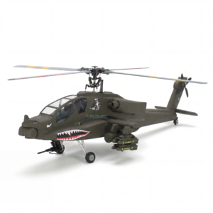 FLISHRC FL500 V2 500 Class/Size Scale RC Helicopter – AH-64 Apache (olive green) RTF