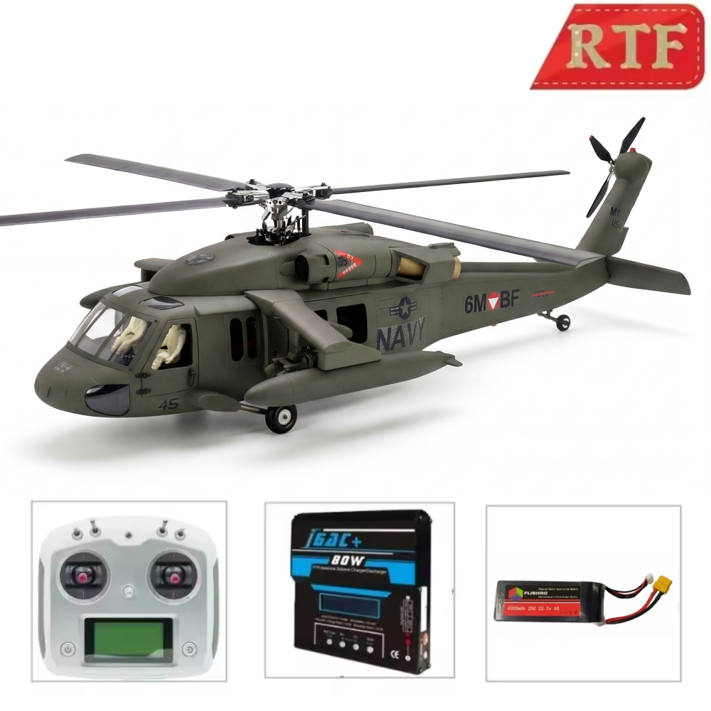 FLISHRC UH-60 BlackHawk (military green) RTF FL500 V2 500 Class
