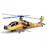 FLISHRC AH-64 Apache Scale RCHelicopter - FL500 V2 500-Class/Size