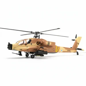 FLISHRC AH-64 Apache (Desert Yellow) RTF Scale RCHelicopter - FL500 V2 500-Class/Size