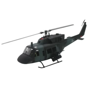 FLISHRC UH-1N Bell 212 Twin Huey (military painting) RTF FL500 V2 500-Class/Size Scale RC Helicopter-with L7 Flight Control
