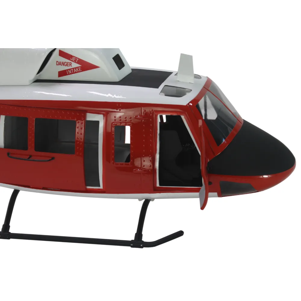 FLISHRC UH-1N Bell 212 Twin Huey (Red) RTF FL500 V2 500-Class/Size Scale RC Helicopter - Image 4