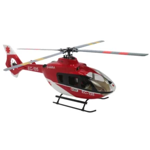 FLISHRC EC135 (Red Painting) RTF FL500 V2 500 Class/Size Scale RC Helicopter with L7 Flight Control