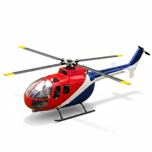 FLISHRC BO105 (Red&Blue&White) RTF FL500 V2 500 Class/Size Scale RCHelicopter with L7 Flight Control