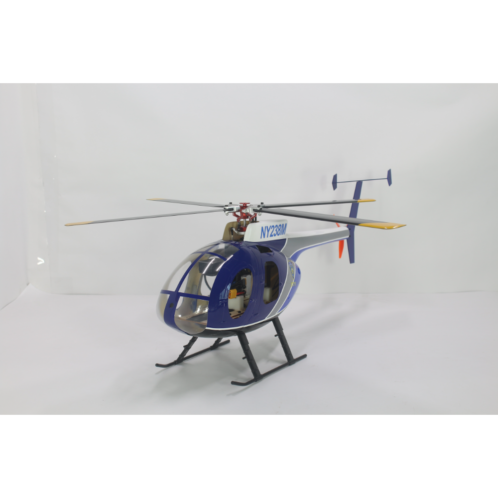 FLISHRC FL450 V5 MD500E (police blue) G-Jive 450 Size Helicopter Scale 6CH GPS RTF MD-500E - Image 2