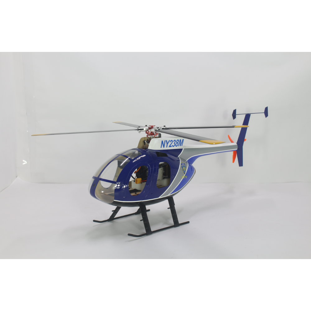 FLISHRC FL450 V5 MD500E (police blue) G-Jive 450 Size Helicopter Scale 6CH GPS RTF MD-500E