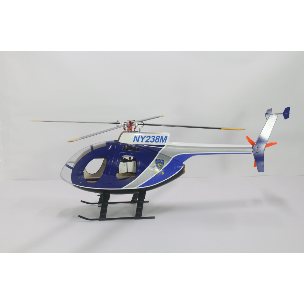 FLISHRC FL450 V5 MD500E (police blue) G-Jive 450 Size Helicopter Scale 6CH GPS RTF MD-500E - Image 4