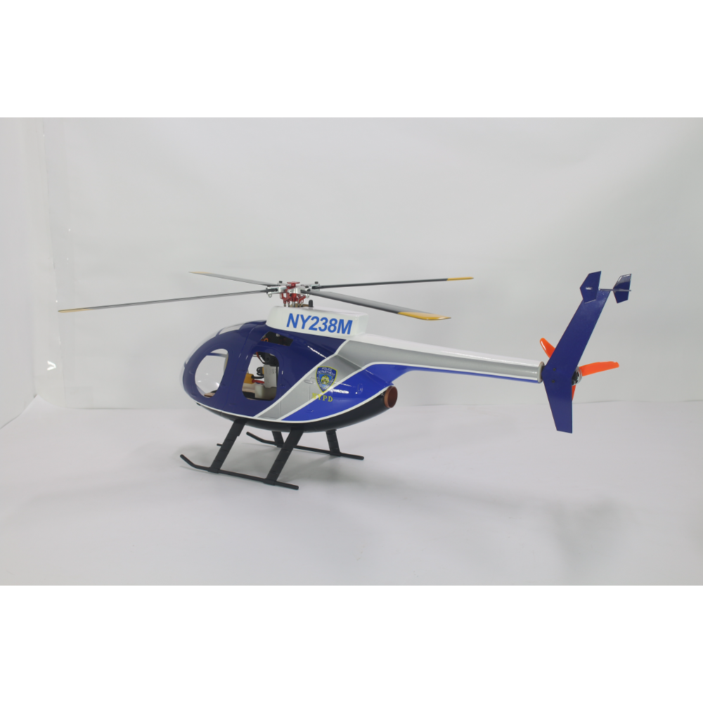 FLISHRC FL450 V5 MD500E (police blue) G-Jive 450 Size Helicopter Scale 6CH GPS RTF MD-500E - Image 5