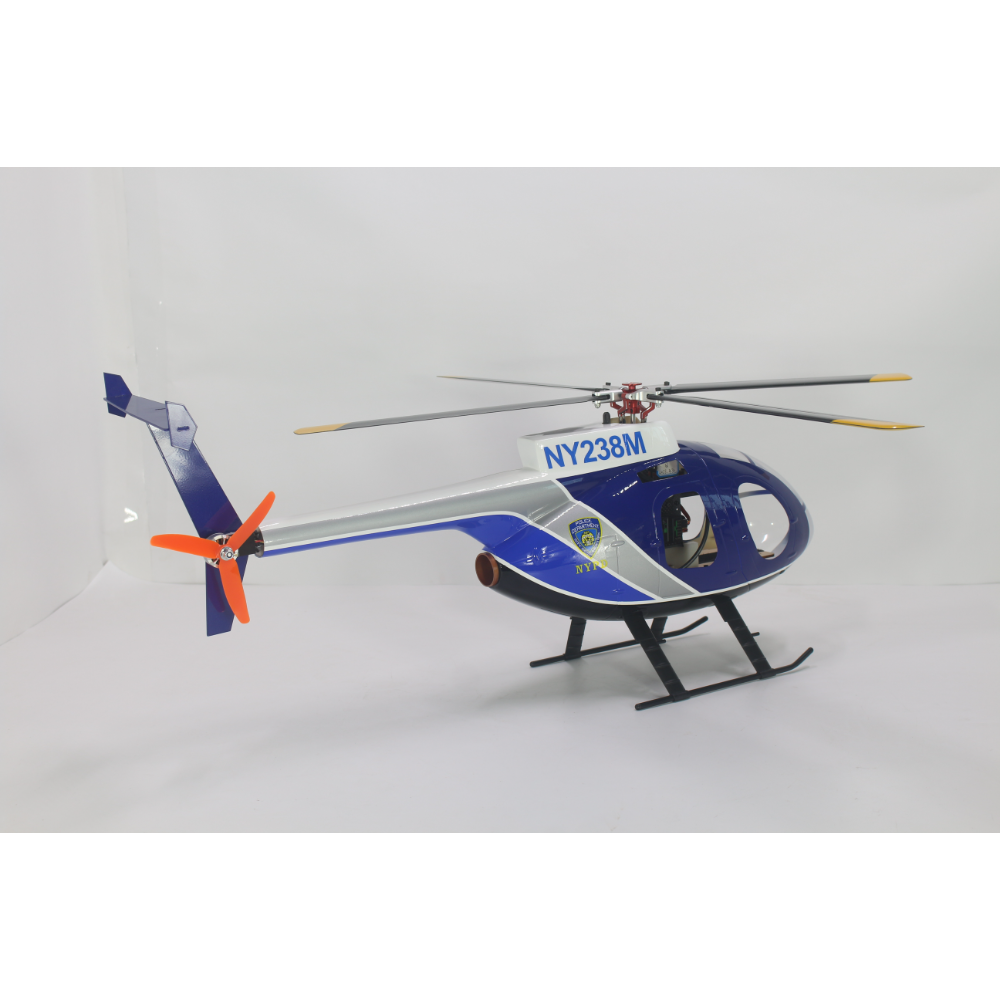 FLISHRC FL450 V5 MD500E (police blue) G-Jive 450 Size Helicopter Scale 6CH GPS RTF MD-500E - Image 6