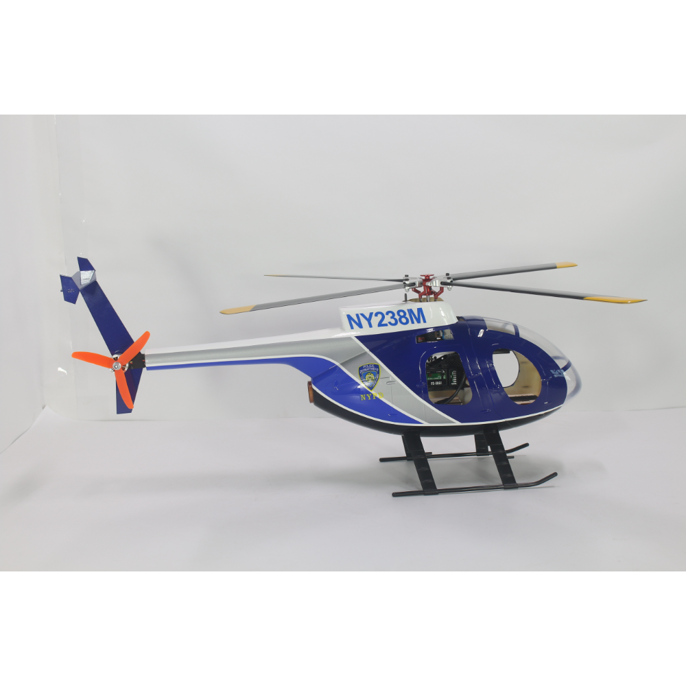 FLISHRC FL450 V5 MD500E (police blue) G-Jive 450 Size Helicopter Scale 6CH GPS RTF MD-500E - Image 7