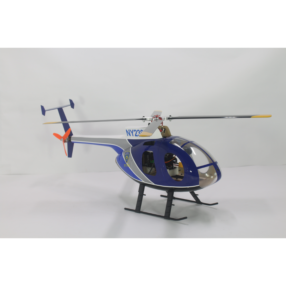FLISHRC FL450 V5 MD500E (police blue) G-Jive 450 Size Helicopter Scale 6CH GPS RTF MD-500E - Image 8
