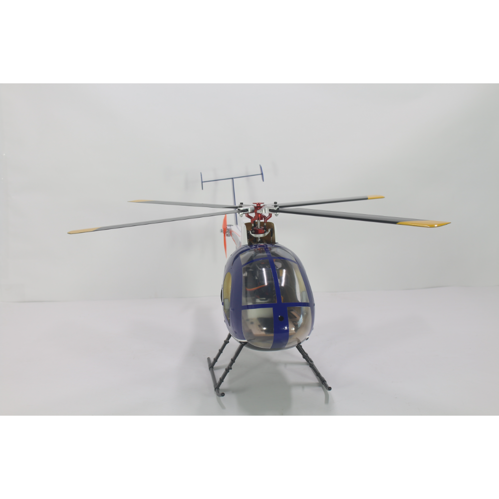 FLISHRC FL450 V5 MD500E (police blue) G-Jive 450 Size Helicopter Scale 6CH GPS RTF MD-500E - Image 9