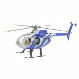 FLISHRC FL450 V5 MD500E (Blue) G-Jive 450 Size Helicopter Scale 6CH GPS RTF MD-500E