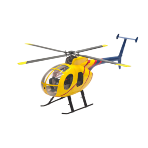 FLISHRC FL450 V5 MD500D (yellow-blue painting) G-Jive RTF 450 Size Helicopter Scale 6CH GPS