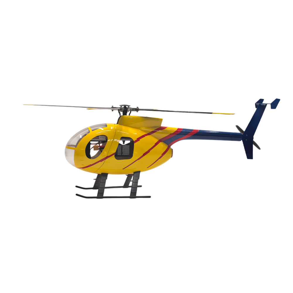 FLISHRC FL450 V5 MD500D (yellow-blue painting) G-Jive RTF 450 Size Helicopter Scale 6CH GPS - Image 8