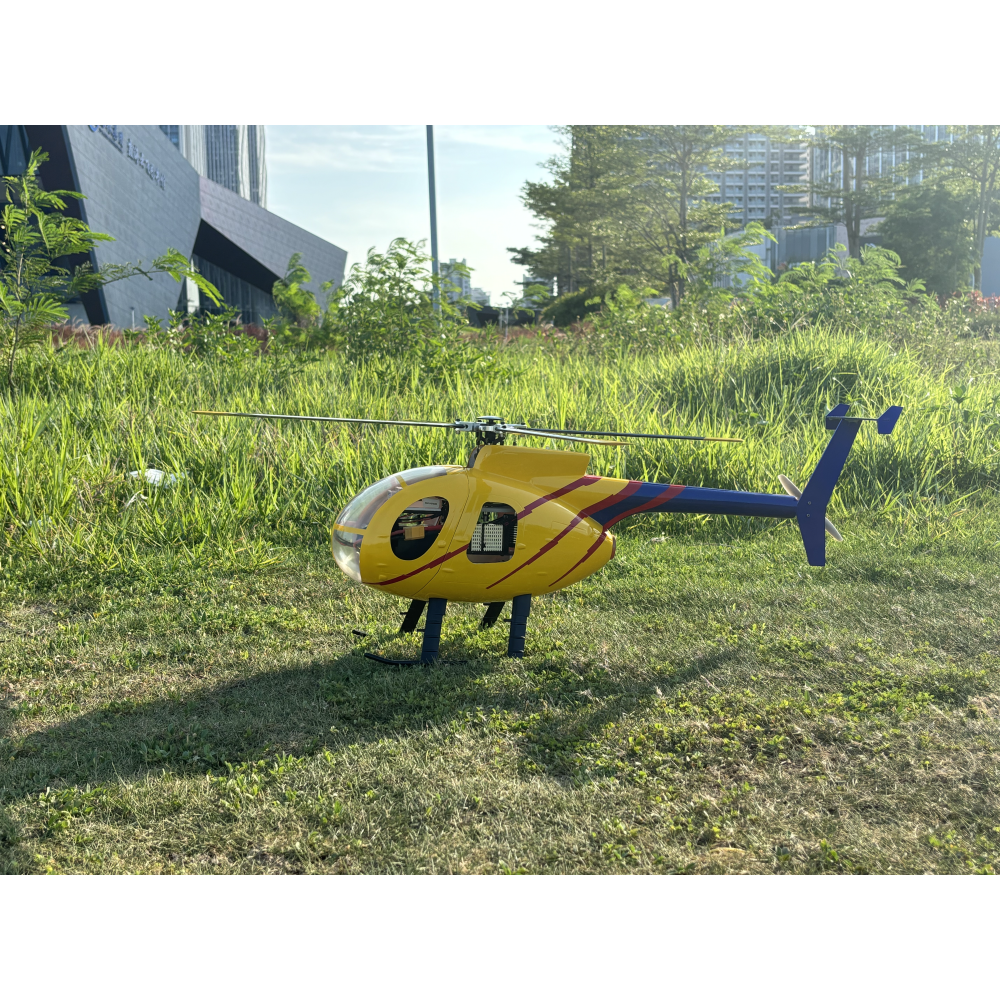 FLISHRC FL450 V5 MD500D (yellow-blue painting) G-Jive RTF 450 Size Helicopter Scale 6CH GPS - Image 16