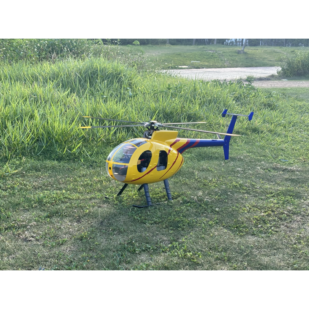 FLISHRC FL450 V5 MD500D (yellow-blue painting) G-Jive RTF 450 Size Helicopter Scale 6CH GPS - Image 20