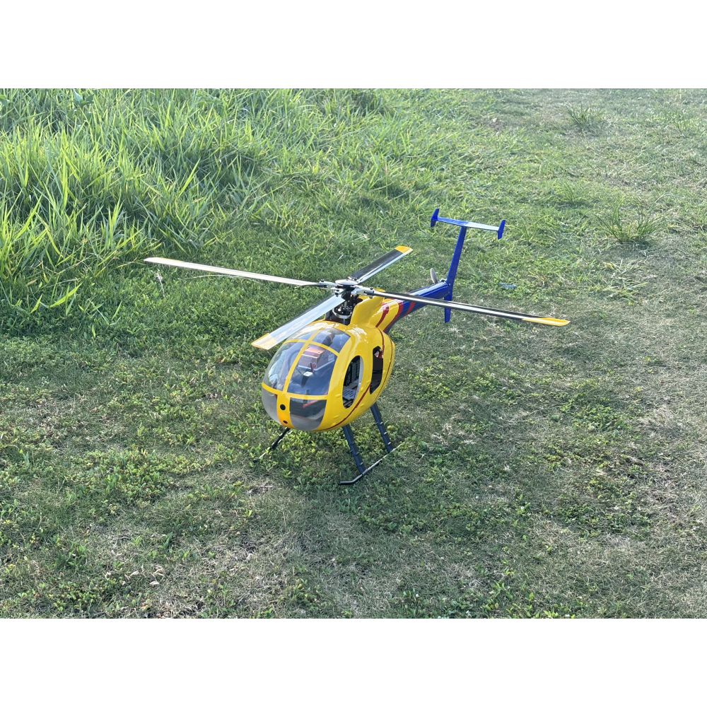 FLISHRC FL450 V5 MD500D (yellow-blue painting) G-Jive RTF 450 Size Helicopter Scale 6CH GPS - Image 14