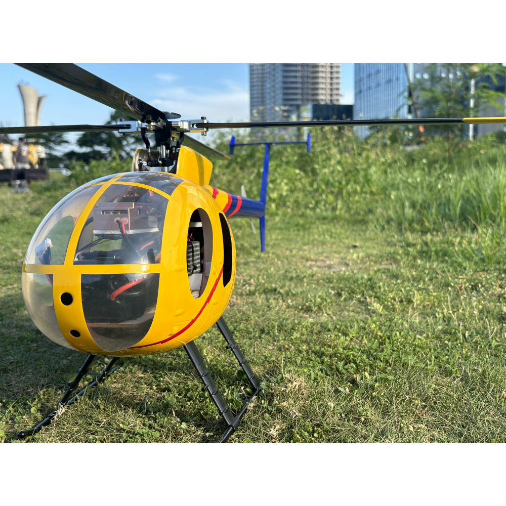 FLISHRC FL450 V5 MD500D (yellow-blue painting) G-Jive RTF 450 Size Helicopter Scale 6CH GPS - Image 23
