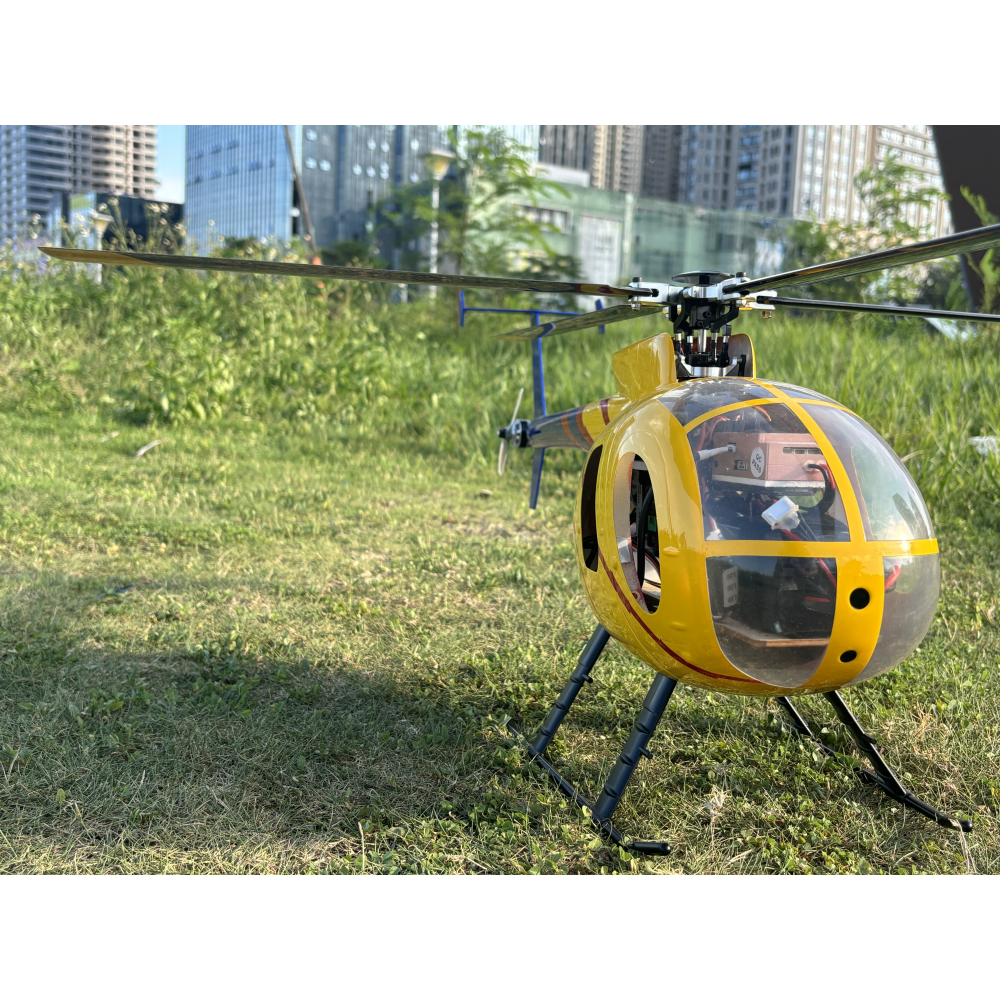 FLISHRC FL450 V5 MD500D (yellow-blue painting) G-Jive RTF 450 Size Helicopter Scale 6CH GPS - Image 22
