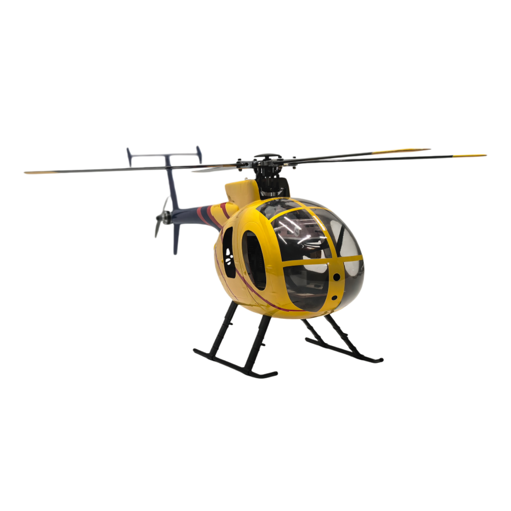 FLISHRC FL450 V5 MD500D (yellow-blue painting) G-Jive RTF 450 Size Helicopter Scale 6CH GPS - Image 5