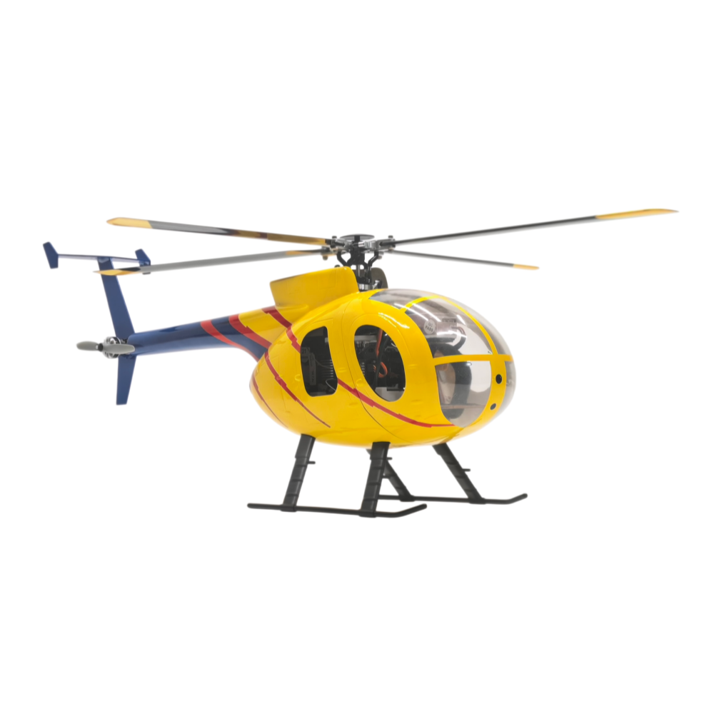 FLISHRC FL450 V5 MD500D (yellow-blue painting) G-Jive RTF 450 Size Helicopter Scale 6CH GPS - Image 7