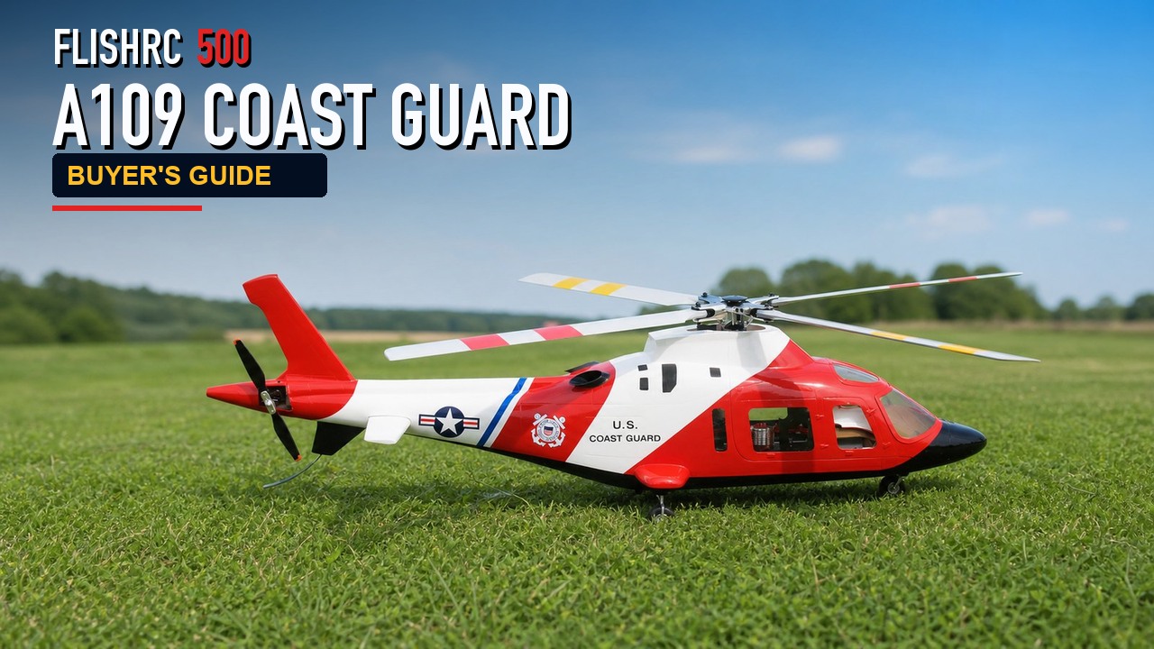 FLISHRC 500 A109 COAST GUARD RC helicopter guide cover
