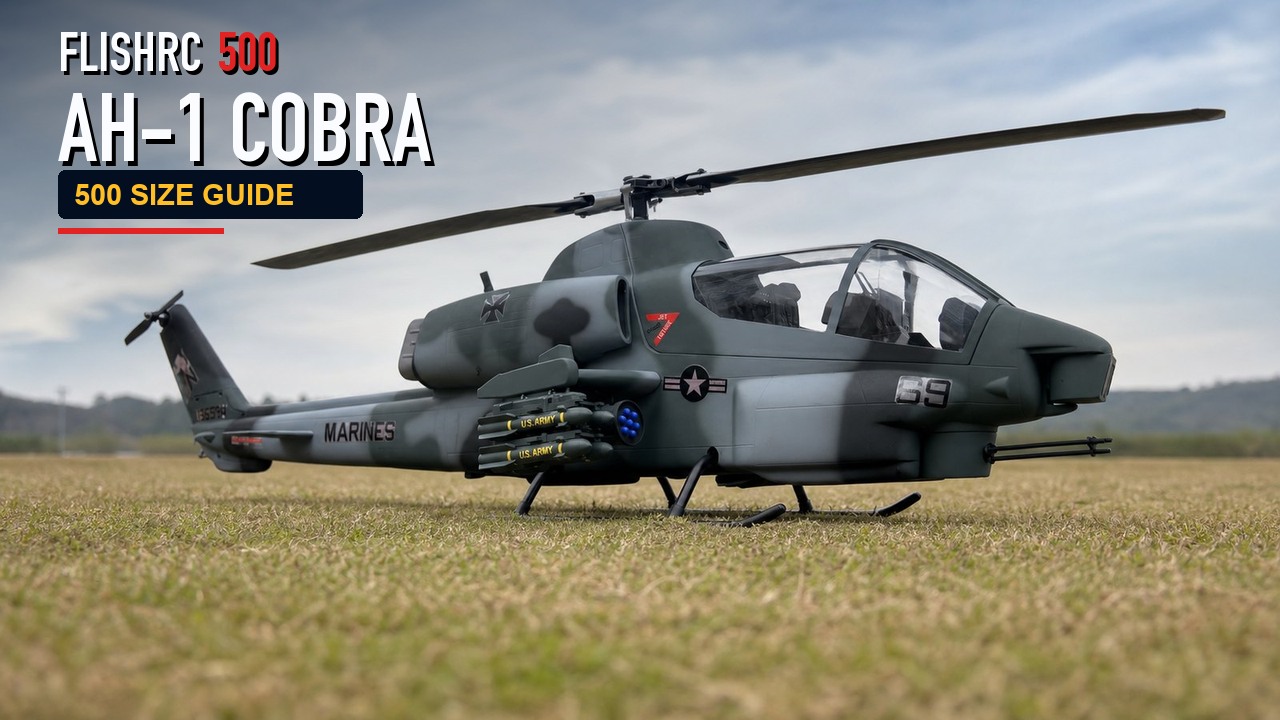 FLISHRC 500 AH-1 COBRA RC helicopter guide cover