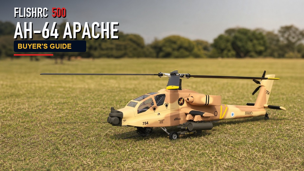 FLISHRC 500 AH-64 APACHE RC helicopter guide cover