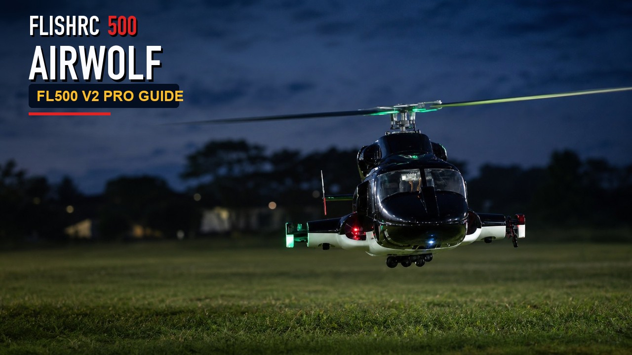 FLISHRC 500 AIRWOLF RC helicopter guide cover