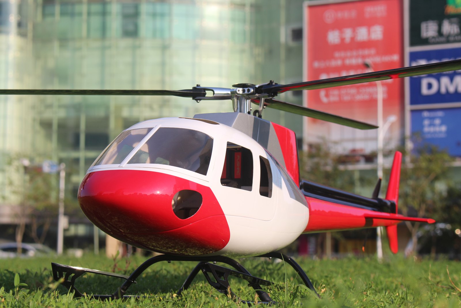FLISHRC FL500 V2 AS350 Squirrel 500 size scale RC helicopter scale detail