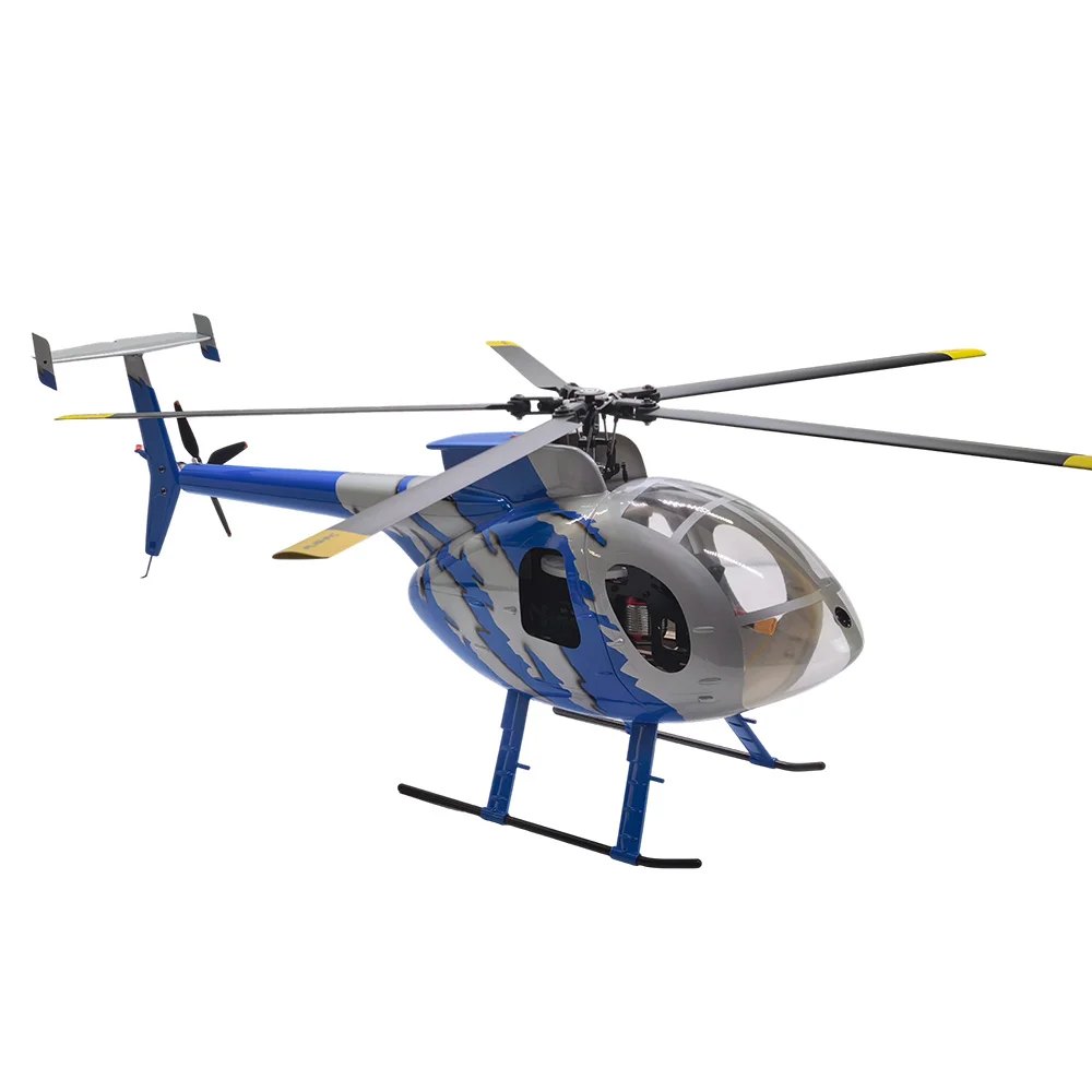 FLISHRC FL500 V2 MD500E G-Jive Blue 500 size scale RC helicopter scale detail